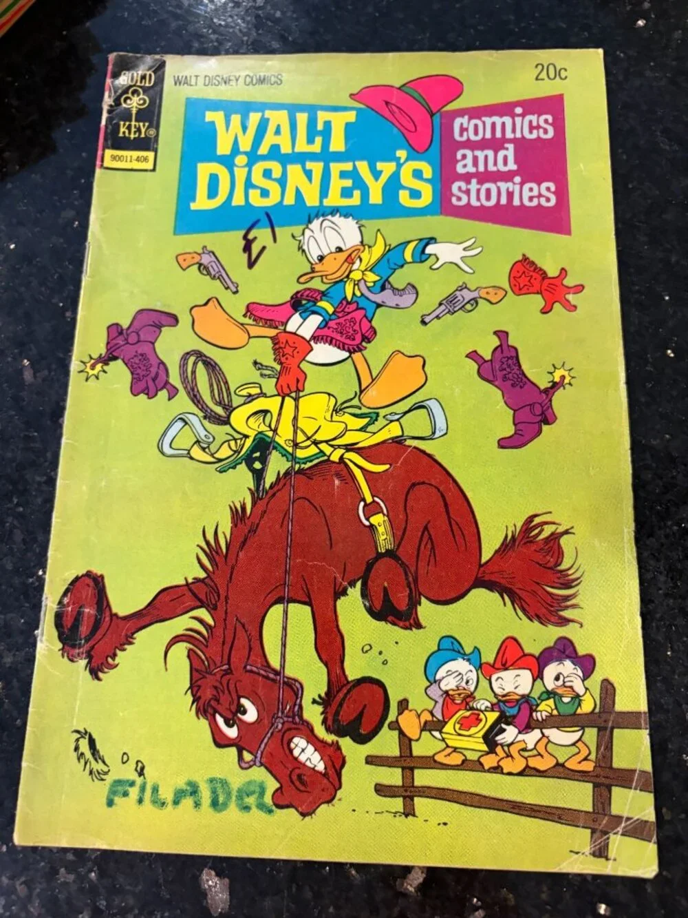 1970s Walt Disney Comics Donald Duck Gold Key Whitman 13 Comic Books Lot